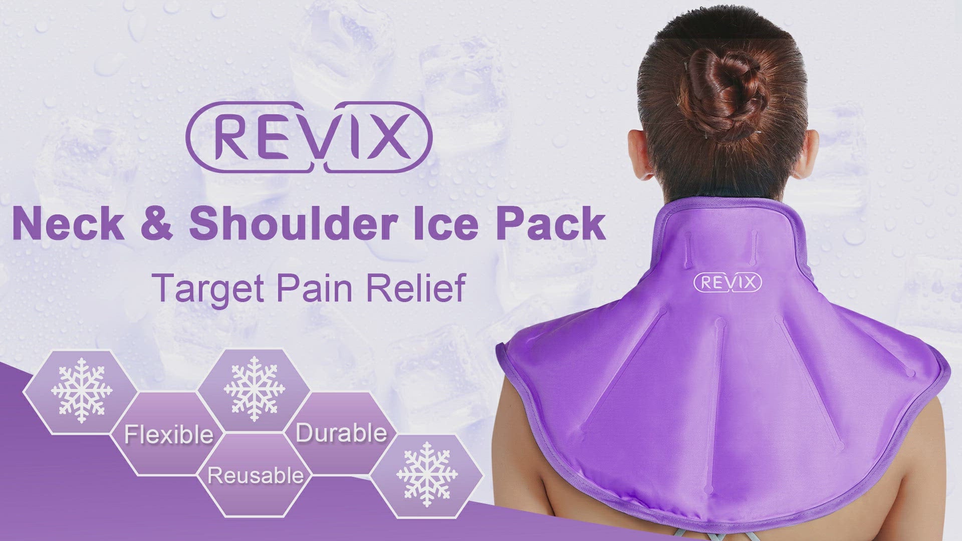 REVIX Ice Pack for Neck Pain Relief Ice Bag for Cold Compress