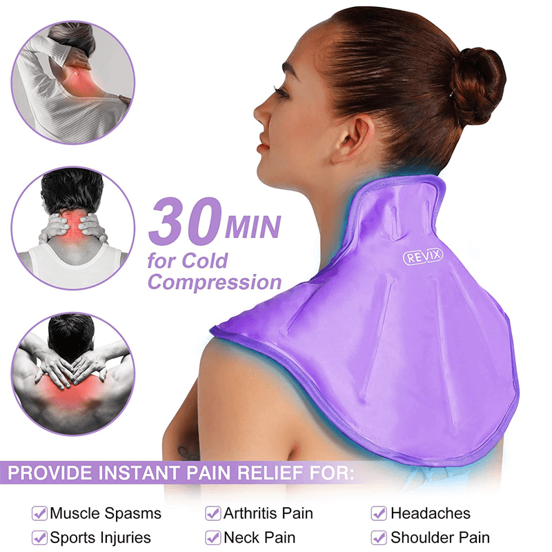 REVIX Ice Pack for Neck Pain Relief Ice Bag for Cold Compress