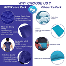 REVIX Large Ice Pack for Shoulder and Back Injuries Reusable, Full Back Ice Pack Wrap Pain Relief