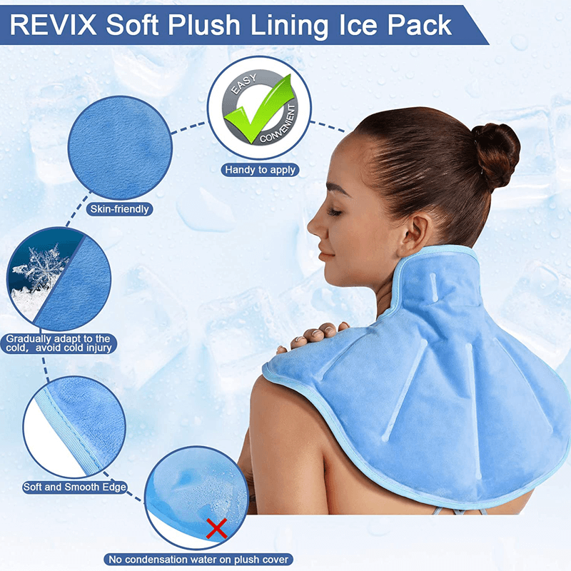 REVIX Ice Pack for Neck Pain Relief Ice Bag for Cold Compress