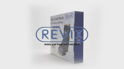 REVIX Ankle Ice Pack Wrap for Injuries with Reusable Gel