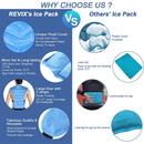 REVIX Large Ice Pack for Shoulder and Back Injuries Reusable, Full Back Ice Pack Wrap Pain Relief