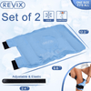 REVIX Ice Packs for Knee Injuries Reusable, Gel Ice Wraps with Cold Compression for Injury and Post-Surgery, A Set of Two