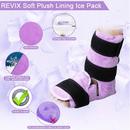 REVIX Ankle Ice Pack Wrap for Ankle Injuries with Reusable Gel