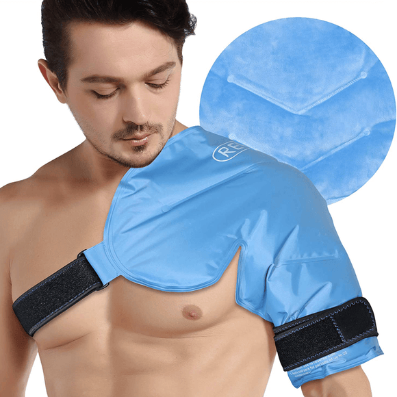 REVIX Shoulder Ice Pack Rotator Cuff Cold Therapy, Ice Packs Shoulder Wraps for Pain Relief