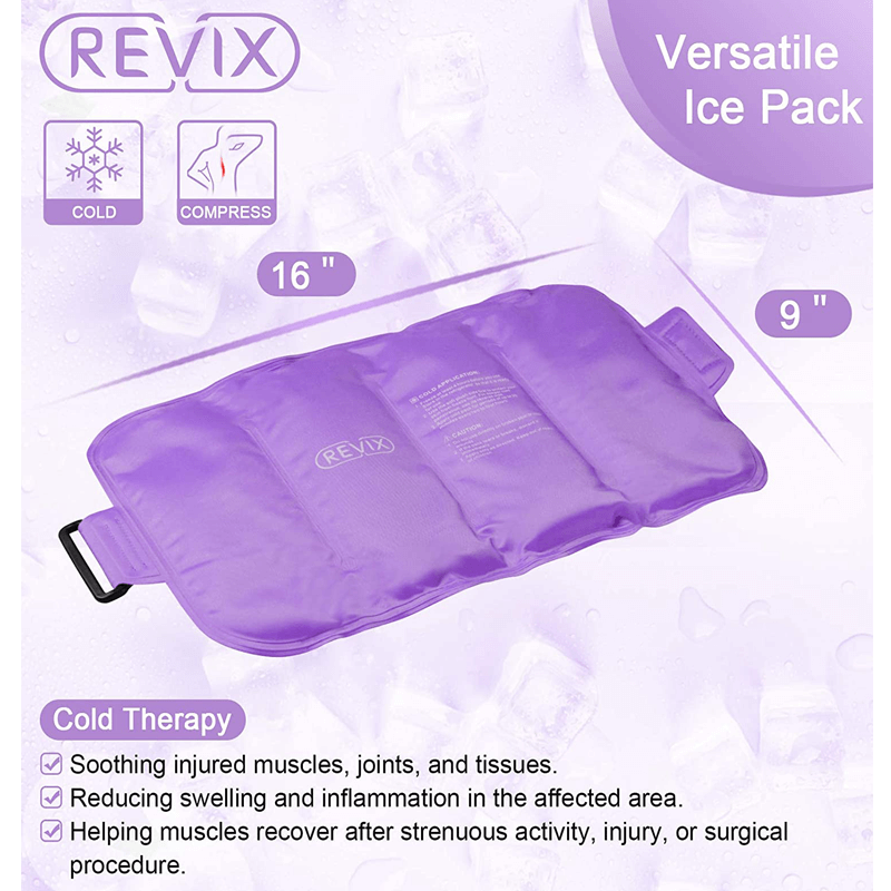 REVIX Ice Pack for Lower Back Pain Cold Compress Ice Bag for Shoulder, Neck, Hip, Arm & Knee