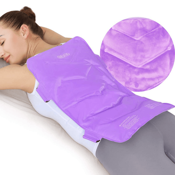 Full Back Ice Pack for Injuries Reusable Large Gel Ice Wrap for Pain Relief Cold Compression Therapy