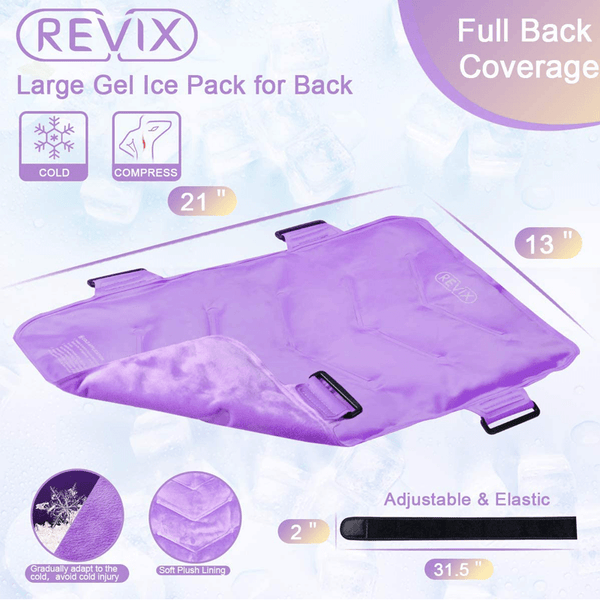 Full Back Ice Pack for Injuries Reusable Large Gel Ice Wrap for Pain Relief Cold Compression Therapy