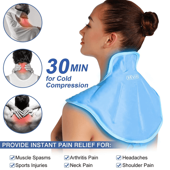 REVIX Ice Pack for Neck Pain Relief Ice Bag for Cold Compress