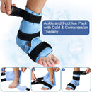 REVIX Ankle Ice Pack Wrap for Injuries Reusable Gel Foot Cold Pack for Achilles Tendonitis, Plantar Fasciitis and Sprained Ankles or Feet Pain Relief