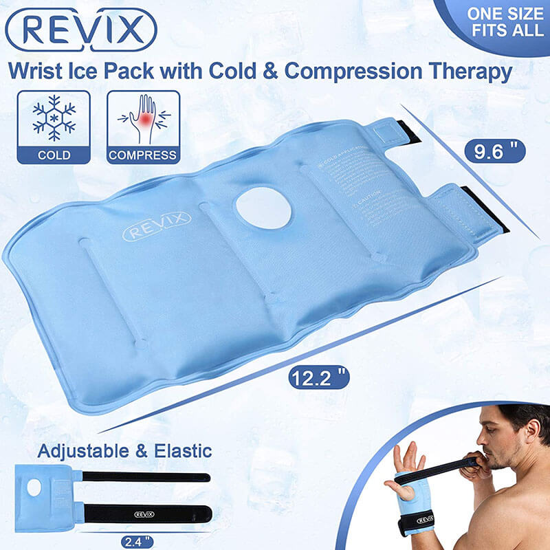 REVIX Wrist Ice Pack Wrap for Instant Hand Pain Relief