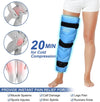 Large Ice Pack for Injuries Reusable Gel Ice Wrap for Leg, Hip, Thigh, Knee and Shin Splint