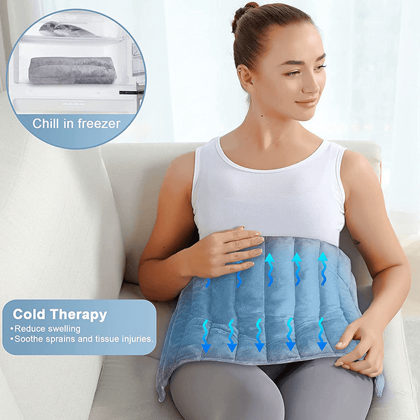REVIX Large Microwave Heating Pad for Back Pain Relief with Moist Heat