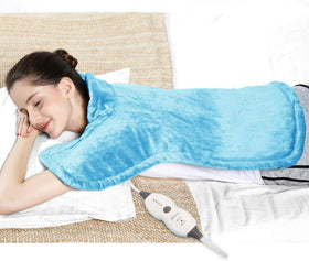 REVIX Electric Back Heating Pad for Neck and Shoulders Pain Relief with Auto Shut Off