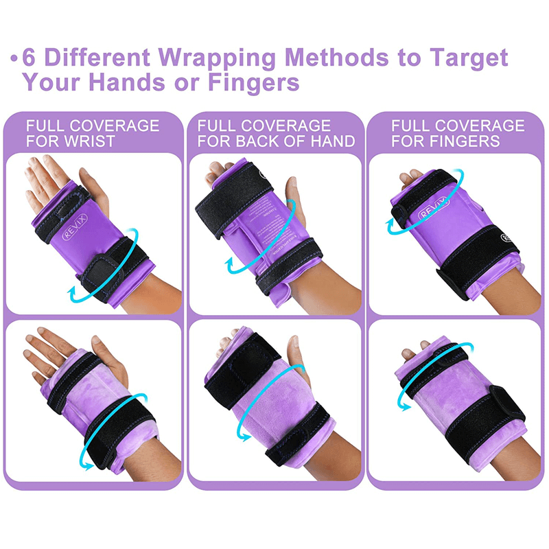 REVIX Wrist Ice Pack Wrap for Instant Hand Pain Relief